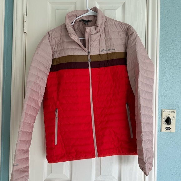 Eddie Bauer Jackets & Blazers - Eddie Bauer Women’s Microlight Color Block Down Jacket, L